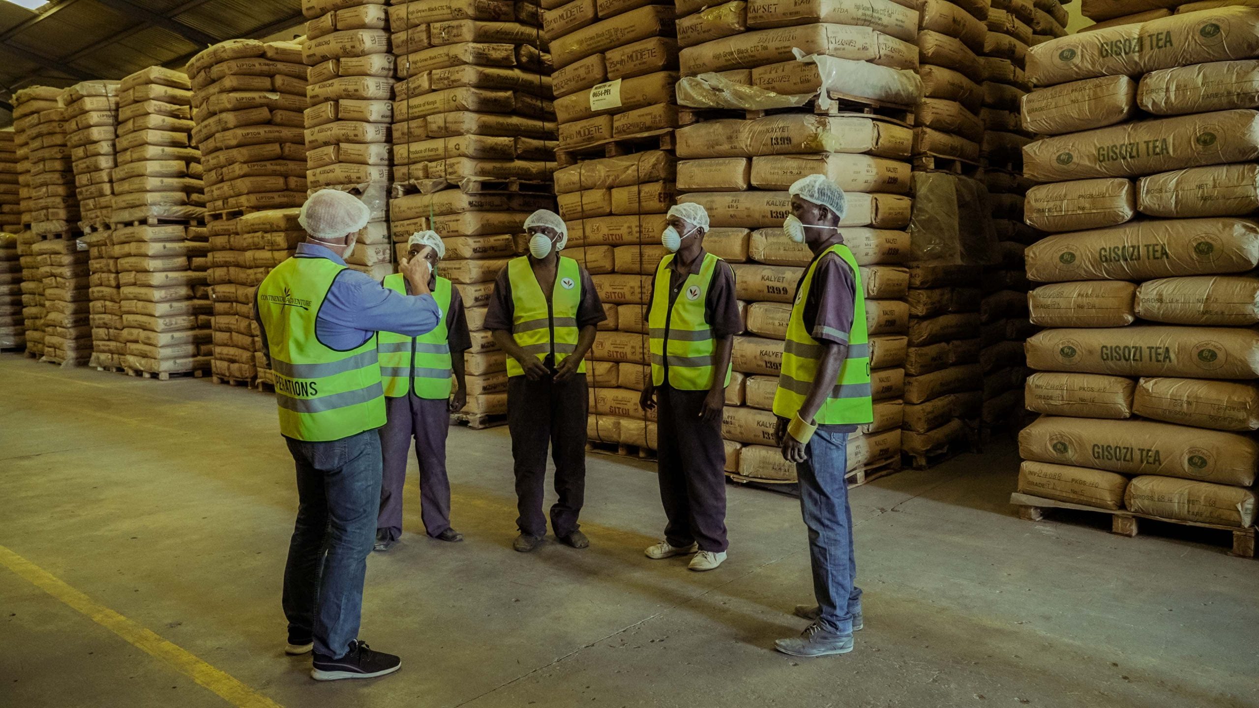 Kenyan tea exporter UAE Dubai bulk black tea warehouse packaging shipment